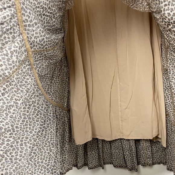 VICI Cheetah Prints 100%Rayon Mini Dress /Longline Tunic Dress 3/4Sleeve… - Picture 7 of 12